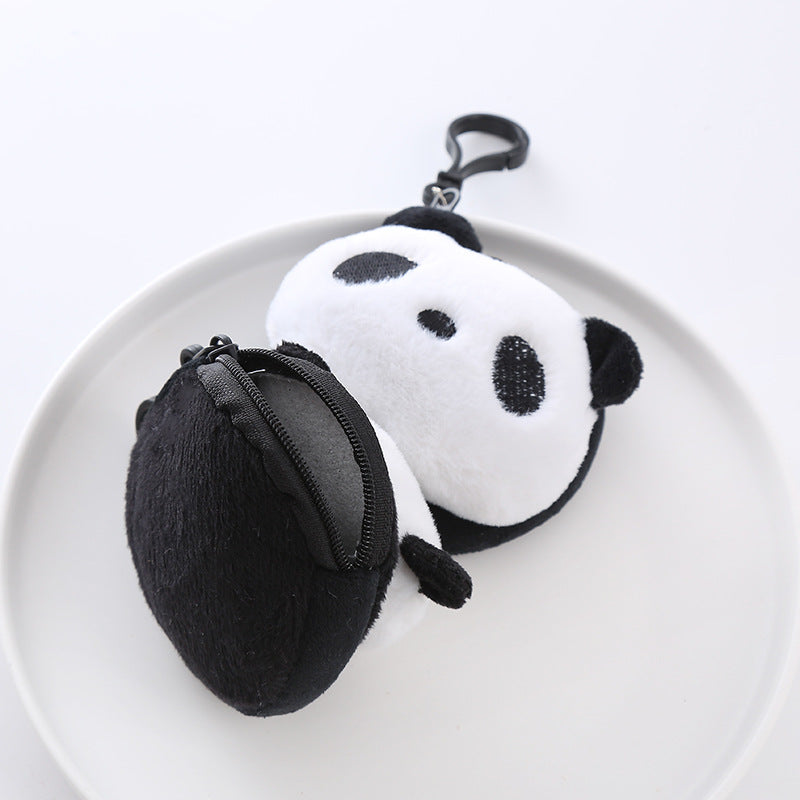 Wholesale Plush Panda Cartoon Coin Purse Keychain